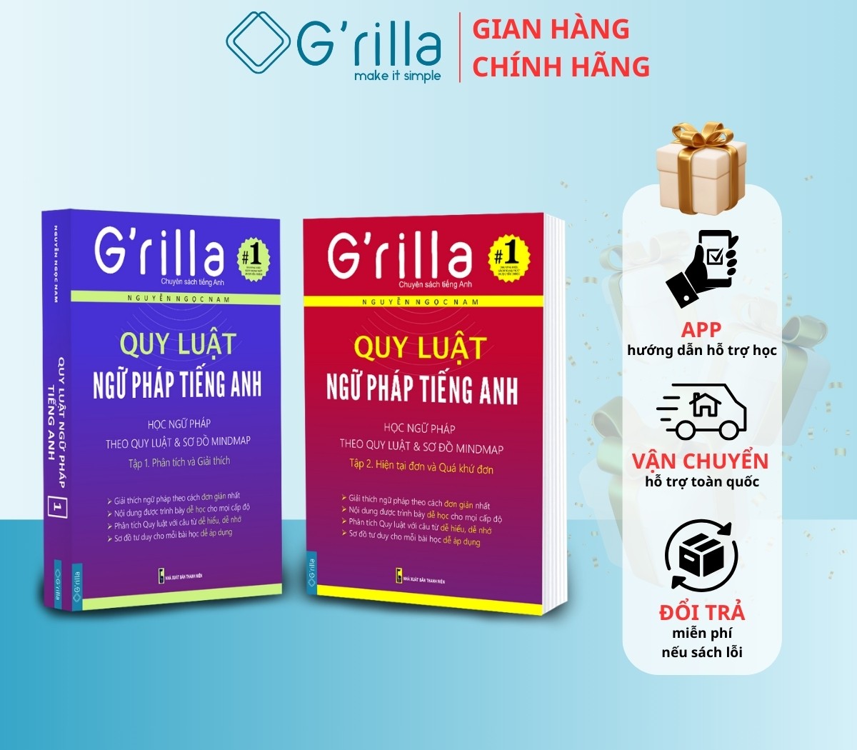 Combo Quy luật Ngữ pháp tiếng Anh - Tập 1 và 2 | Nguyễn Ngọc Nam